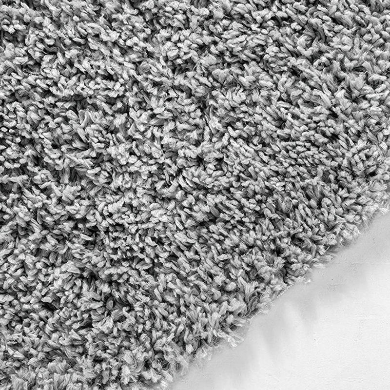 Grandpre Solid Colour Shag Area Rug, Rectangle 120 x 170cm