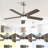 42 Inch Ceiling Fan With Light For Bedroom, Living Room - Remote Control, 3 Color Dimmable LED & Memory Function, Reversible DC Motor, 1/4/8H Timer