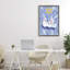 Cadre flottant Happy Hanukkah Dove & Florals, conception de JJ Design House LLC-457686977-457686982