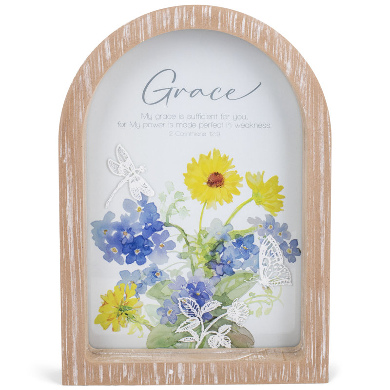 Framed Arch My Grace Is Sufficient 9x13