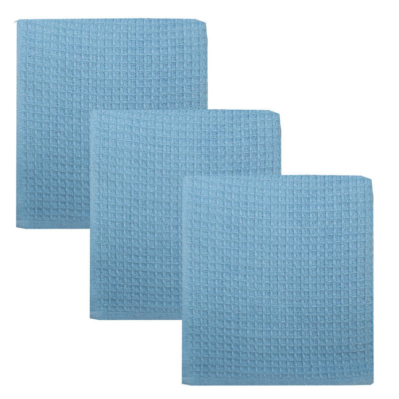 Torchon Waffle, Bleu pâle