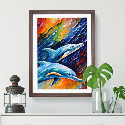 Two Dolphin No.3 - Wall Art