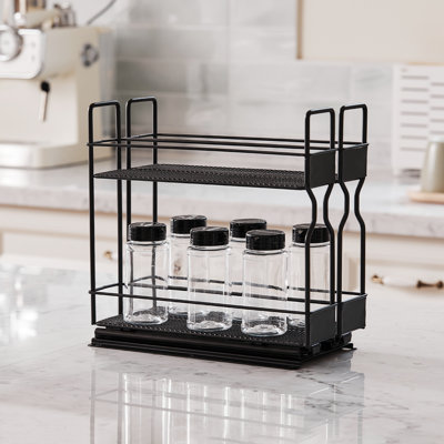 Cabinet System Spice Rack with Adjustable Racks