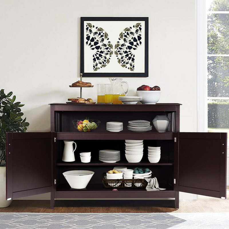 Table buffet en bois Bellbrook, Brun