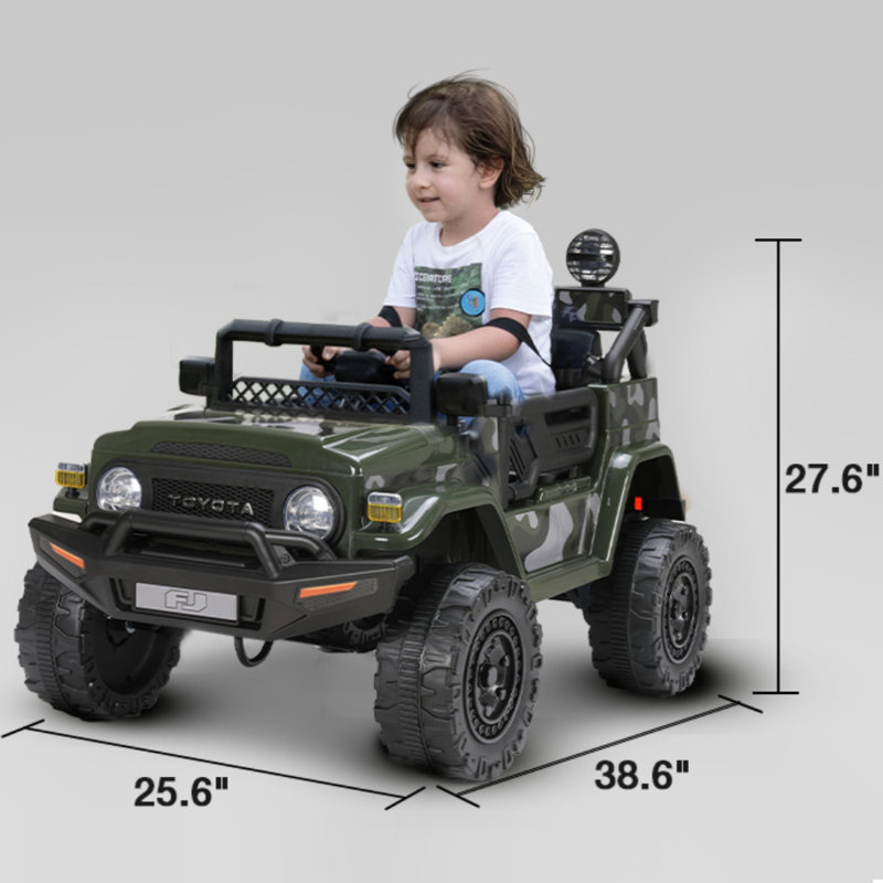 Kimbosmart 12 Volt Toyota Ride On Car Battery Powered Eelectric Car Ride on Toy with Remote Control