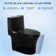 1.1/1.6 GPF Dual-Flush Elongated One-Piece Toilet with 17.32 in. Comfort Seat Height, Ceramic Glazed Surface(Soft Close Seat Included), 3 Colours Option