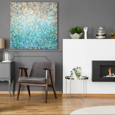 Art mural en verre «Blocked Abstract» par Danhui Nai