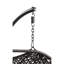 Chaise suspendue en tissu et osier