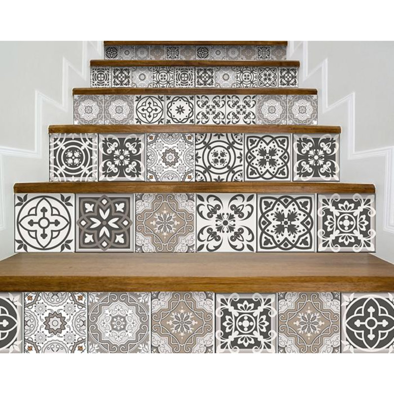 Adhésif décoratif à carreaux décoratifs, 4 po x 4 po