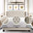 Fabric Upholstered Bed,Tufted Headboard Adjustable Height Bed Frame-2004121567-2004121580