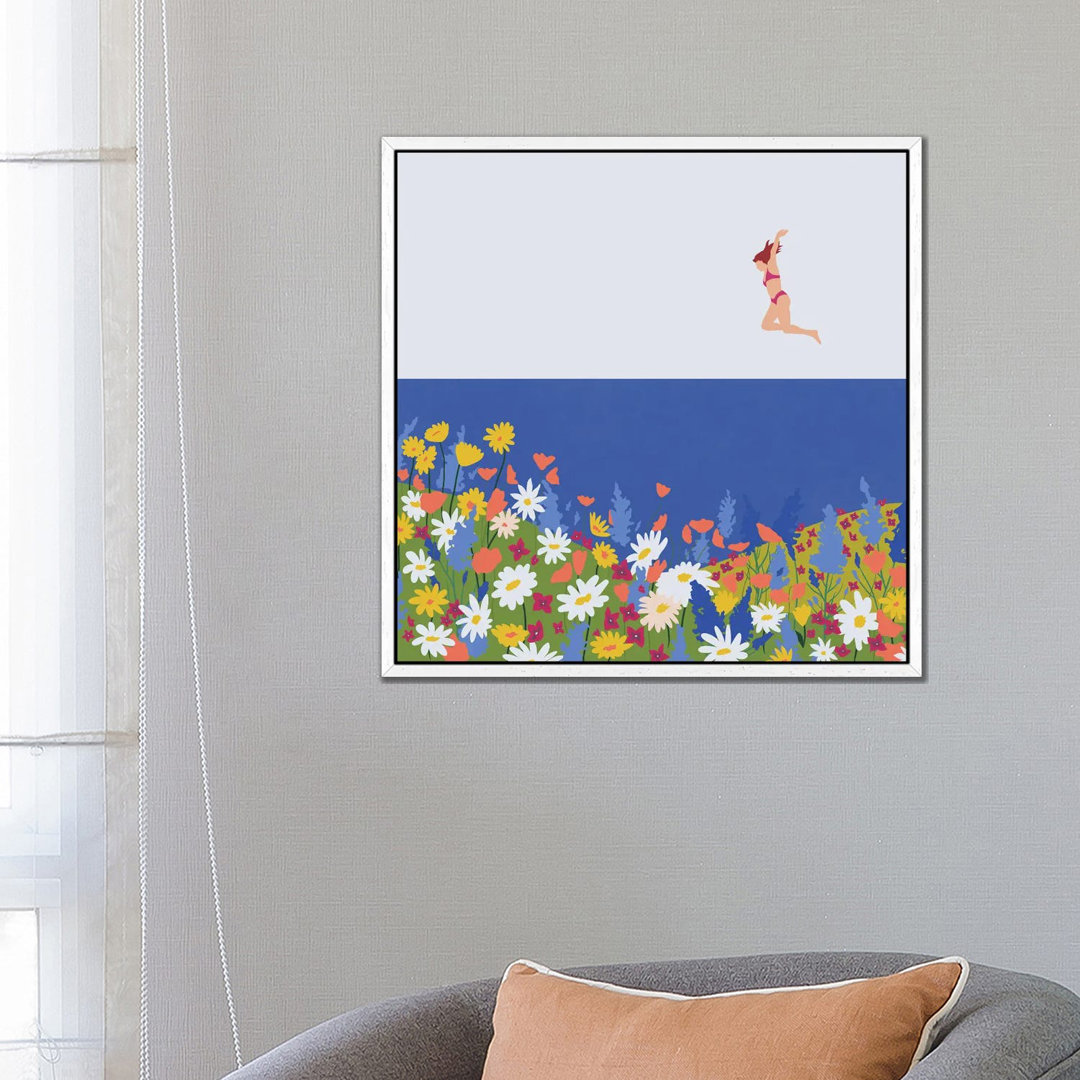 Wild Flowers von Ceyda Alasar - Galerie-verpackte Leinwand Giclée auf Leinwand