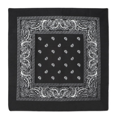 Bandana noir - 22 po x 22 po - paquet de 12