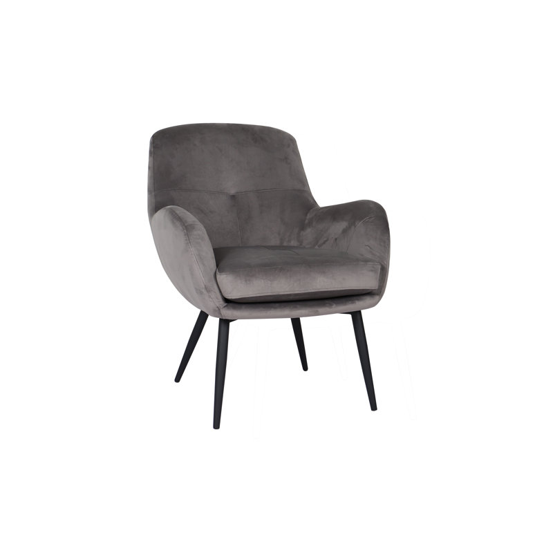 Upholstered Side Chair, Aluminium