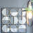 Eclectic Styling Metal Beaded Black Wall Mirror