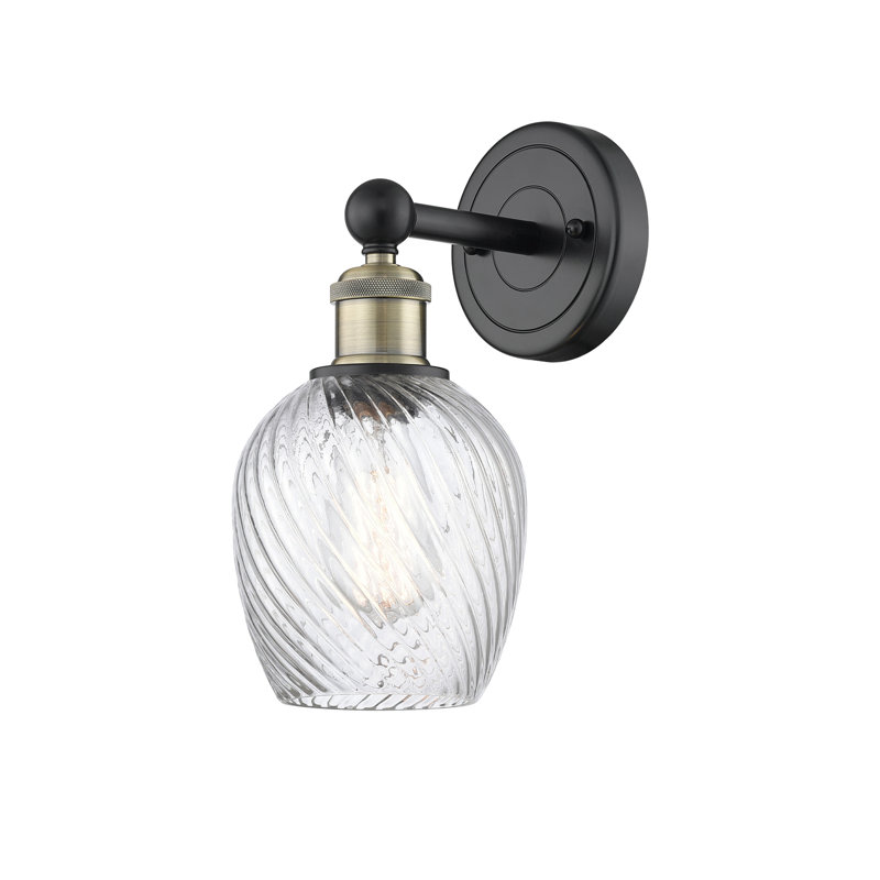 Cheneyville Armed Sconce, Black Antique Brass