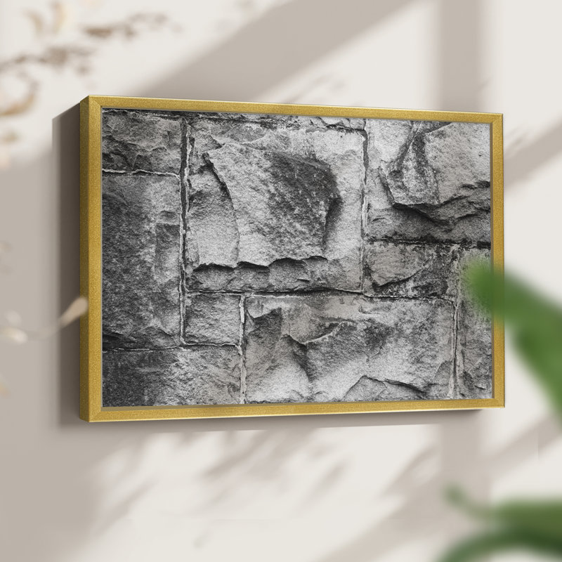 Found Textures VI -Framed Print - Restickable