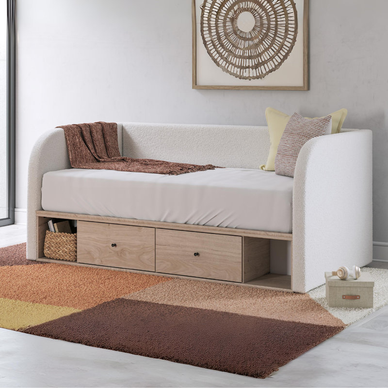 Saugus Full Upholstered Day Bed With Storage, Full/Double