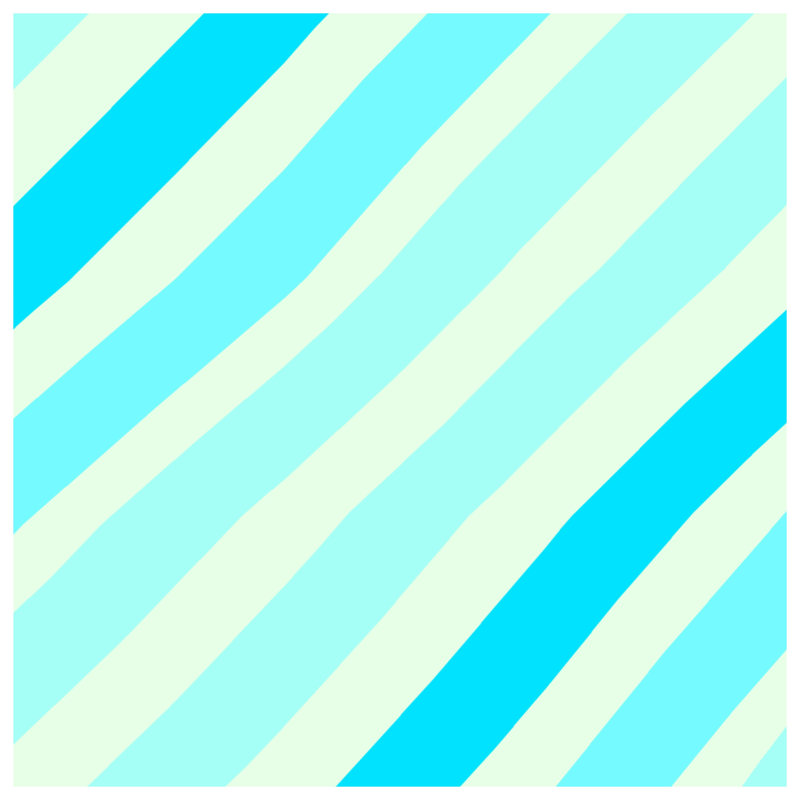 Tapis de bain diagonal à rayures bleues, L 34 po x L 21 po