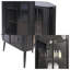 Armoire de rangement d'angle moderne à 3 niveaux: rangement compact pour plusieurs espaces