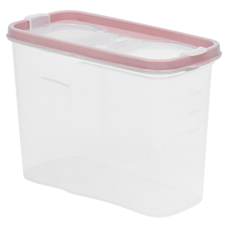 Carli Food Storage Container, Pink/White