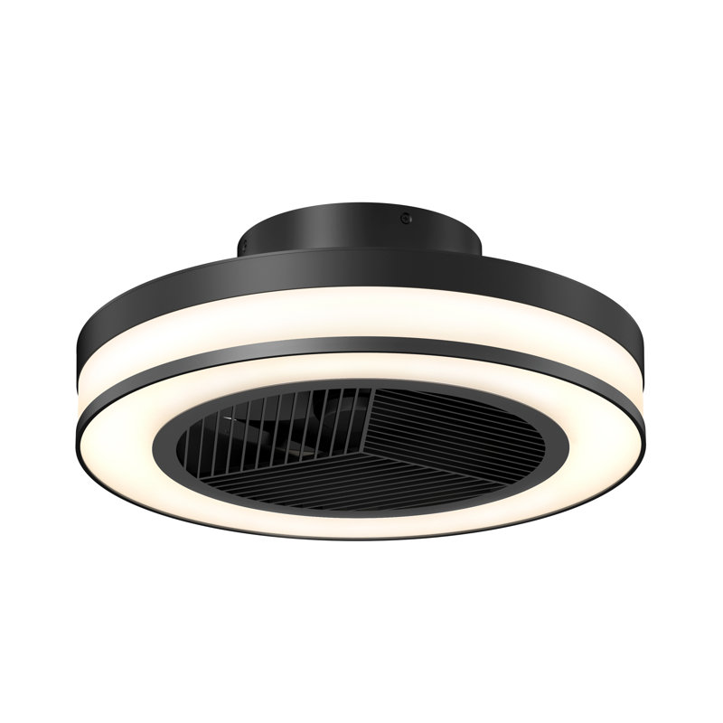 Fandelier, ventilateur et lumière DEL intégrée Wrought Studio ™ Navina
