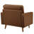 Upholstered Vegan Leather Accent Armchair-105698015