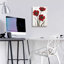 «Red Poppy Fresco II» par Tim O'Toole, art mural en verre acrylique