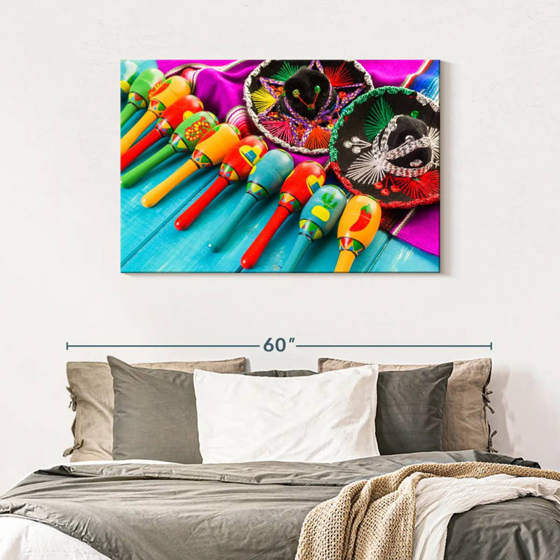Maracas de la fête mexicaine Lelend, H 30 po x l 45 po