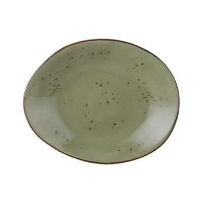 Artisan 12-Inch x 9-3/4-Inch x 2-Inch Ellipse Plate, 12