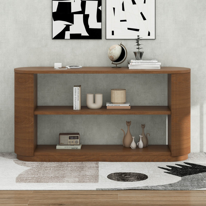 Console avec tablette Modern, Brun