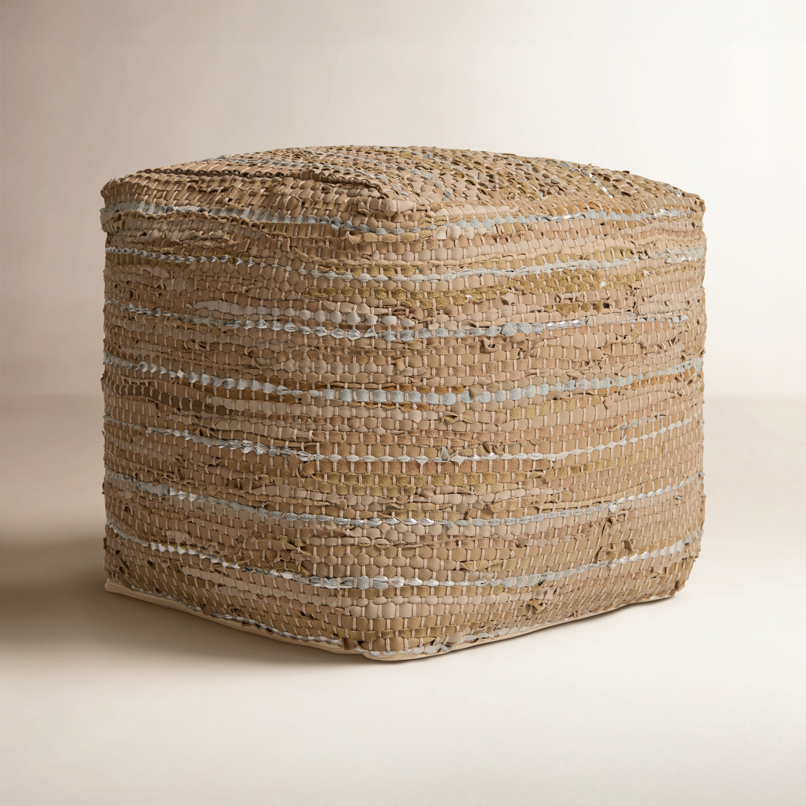 Reynold 16" Upholstered Pouf