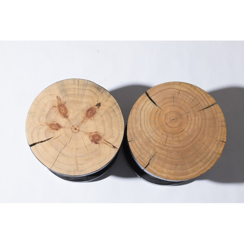 Inez End Table, Black Pine
