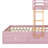 Wood Bunk Bed With Small Wardrobe And 2 Large 5 Small Storage Drawers-1168697474
