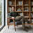 Modern Accent Chair, 24.61" Wide Mid Century Upholstered Solid Wood Accent Chair, Mid Century Armchair, Reading Chairs for Living Room Bedroom Office-1433418818