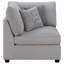 Chaise de coin rembourrée avec coussins Austin