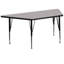 Table d'activité trapézoïdale et stratifiée avec pieds réglables en hauteur-99346443-112926634
