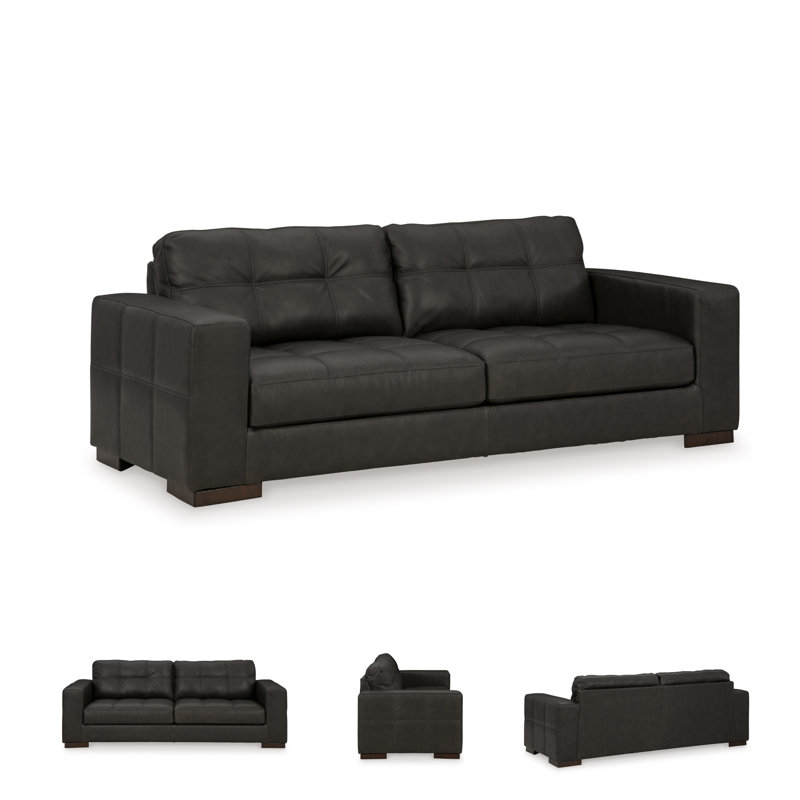 Canapé en cuir 96 po