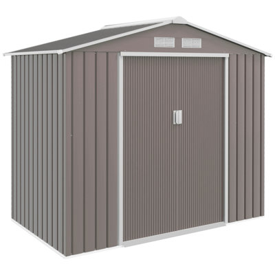 Garden Storage Shed Outdoor Storage Shed Metal Garden Tool Storage Shed With Sloped Roof