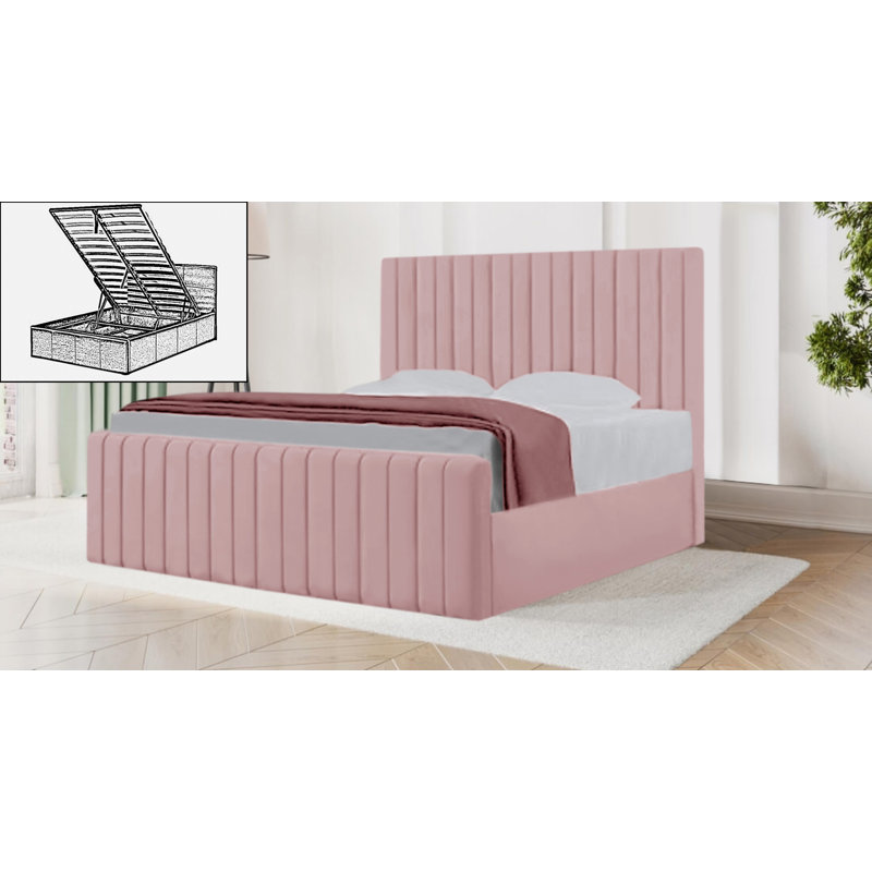 Sophia Storage Bed, Single (3'), Pink