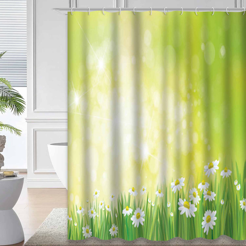 Rideau de douche Daisy Field, L 72 po x l 78 po