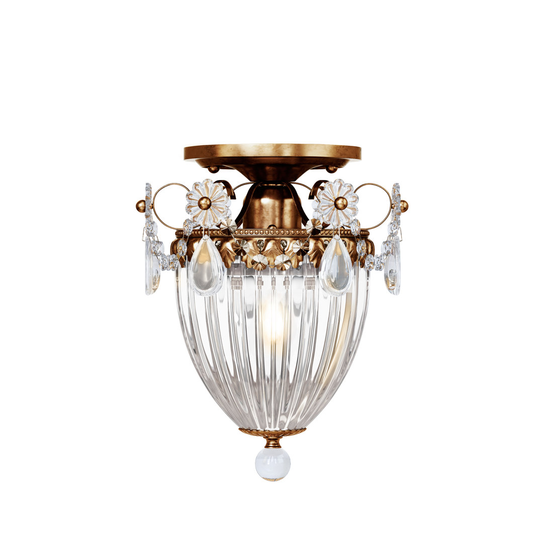 Bagatelle Crystal Semi Flush Mount Schonbek Crystal 