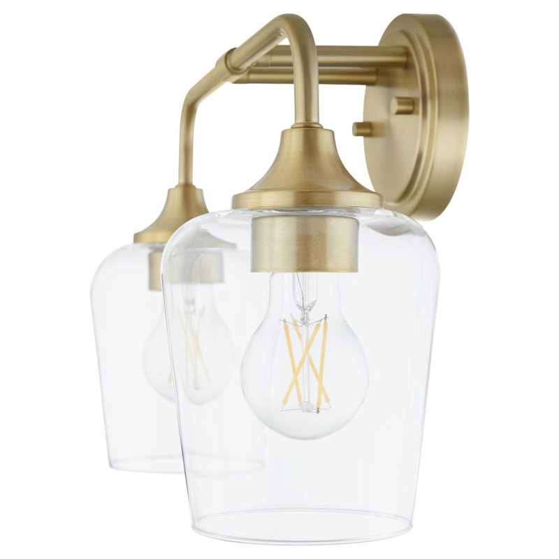 Éclairage pour meuble-lavabo 2 lumières Ahren, Antique Brass