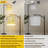 Arc Floor Lamp Floral Wisteria Rose Birds Soft Yellow Floor Lamps with Remote LED Lights Adjustable Lamp Shades Tall Standing Lamps for Reading Office Living Room