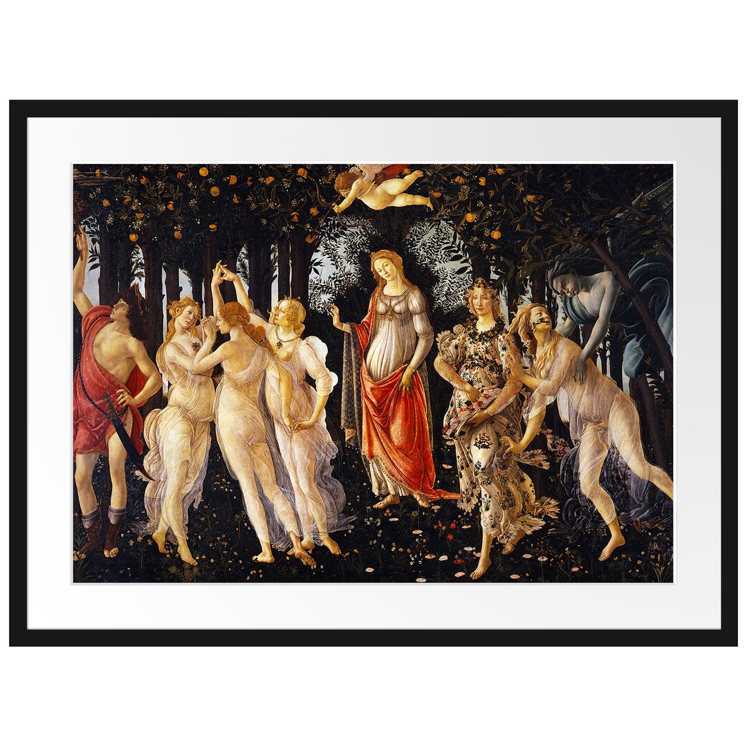 Gerahmter Kunstdruck Spring Primavera von Sandro Botticelli