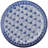 Handcrafted West-African Blue-Patterned Soapstone Decorative Plate