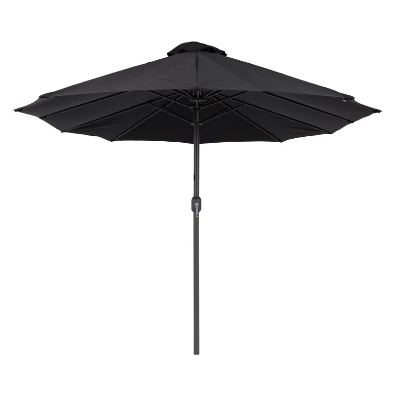 Parasol de marché 116 po hexagonal, Noir