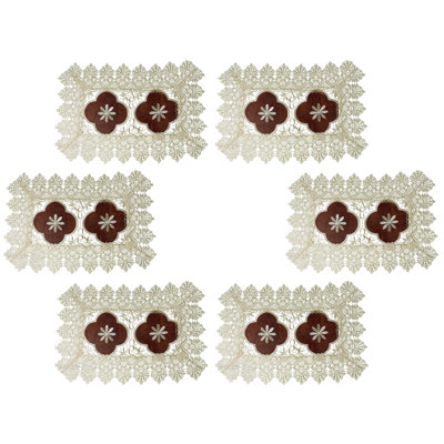 Olivieri Polyester Floral Rectangle Placemat