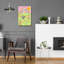 Art mural en verre Epic Art «Frolick Cat» par Club Daydream, 16 po x 24 po-755059323