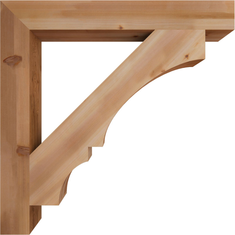 Support de bloc Balboa, L 5 1/2 po x P 48 po x H 48 po, Cèdre rouge de l'Ouest lisse