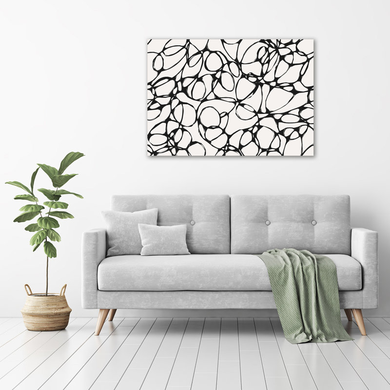 Chaotic Circles - Wrapped Canvas Print